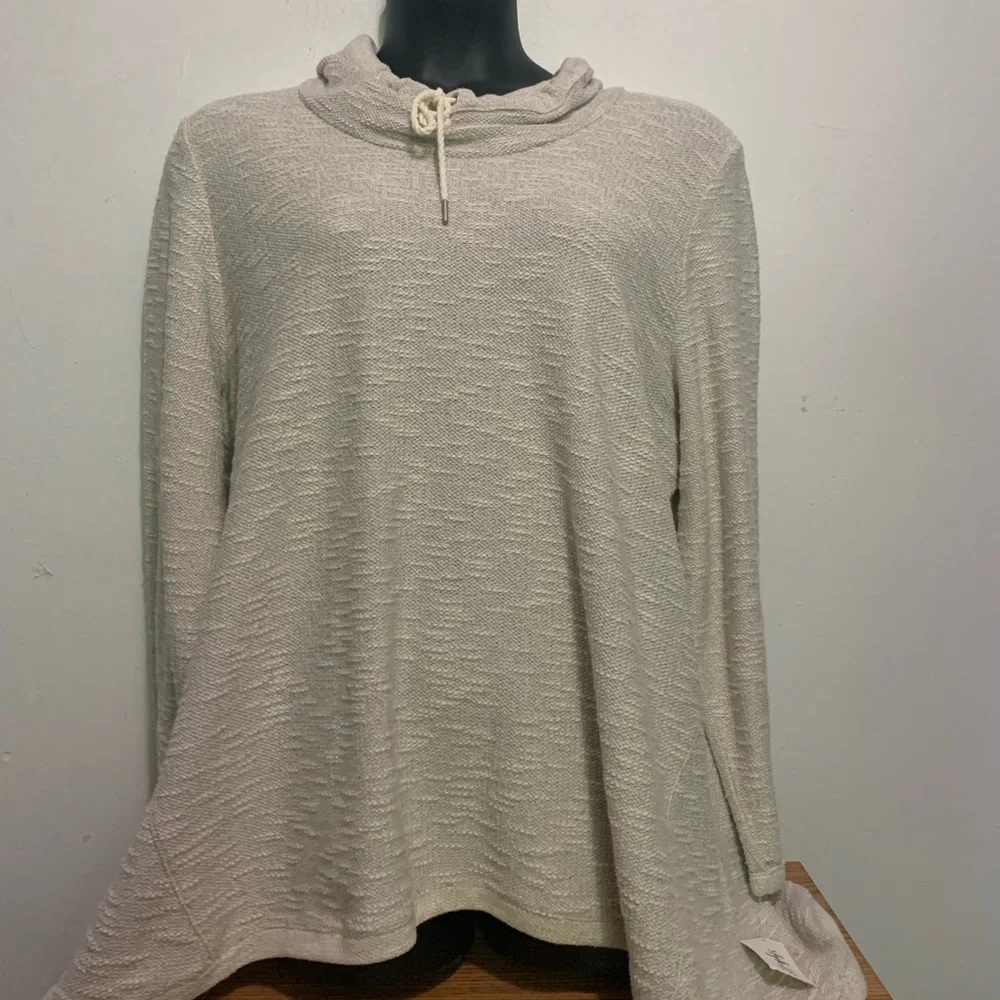 Style & Co Cowl Neck Top with nubby texture Size 3X NEW